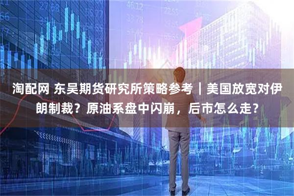 淘配网 东吴期货研究所策略参考｜美国放宽对伊朗制裁？原油系盘中闪崩，后市怎么走？